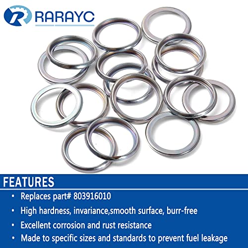 RARAYC 16 Pcs Oil Drain Plug Gaskets Crush Washers Seal Replacement for Subaru 803916010 - Image 5