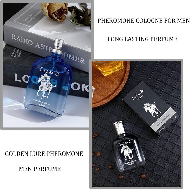 Pheromone Cologne for Men, Golden Lure Pheromone Perfume,Long Lasting Pheromone Perfume for Men Woman, Pheromones for Men To Attract Women Body Spray (Ocean+Forest) - Image 4