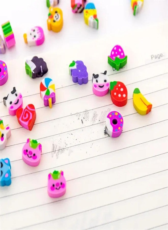 VTL Mini Bottle Erasers - Cute Cartoon Shape Pencil Erasers in Baby Bottle Container | Multicolors & Designs | Fun Stationery for Kids, School & Gifts (Pack of 3) - Image 2
