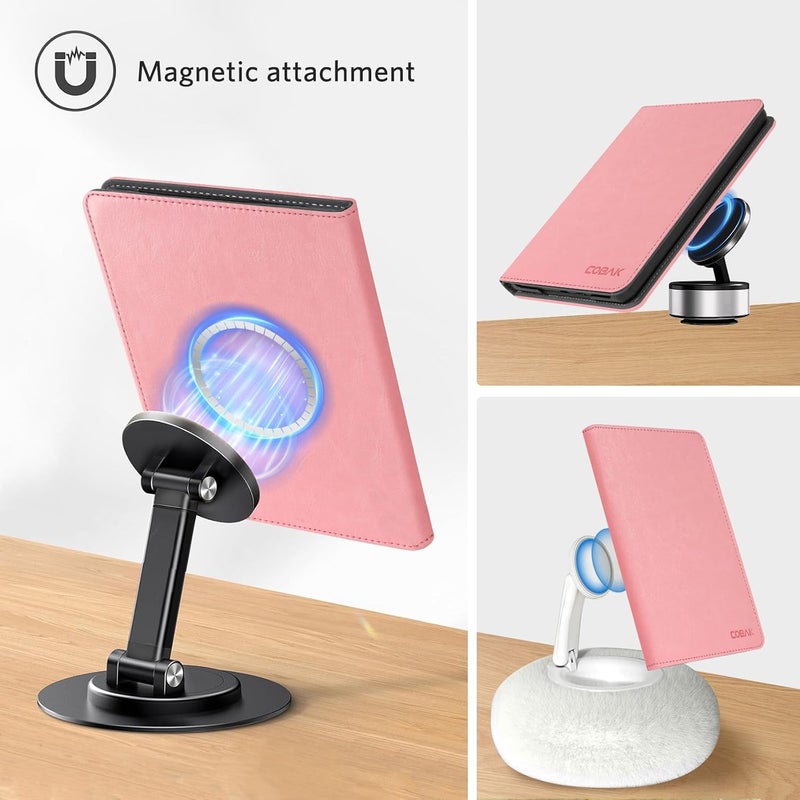 CoBak Stand Case for 7" Kindle Paperwhite 12th Gen 2024 and Kindle Colorsoft with Hand Strap - Compatible with iPhone MagSafe, for Samsung/Belkin/Anker Wireless Charging Pads, Durable, Auto Sleep Wake - Image 5