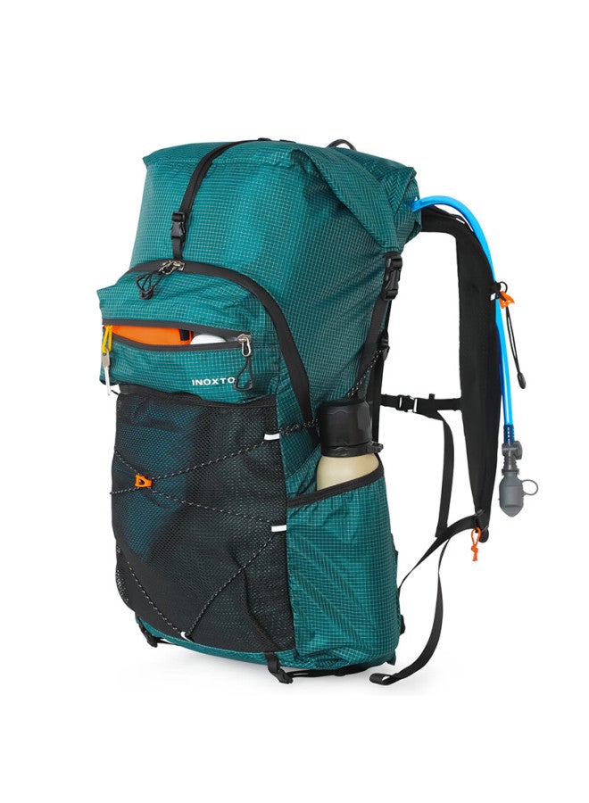 Inoxto 25l Suspension Backpack - Professional Breathable Lightweight Hiking And Mountaineering Travel Essential Backpack 8122 Dark Green - Image 2