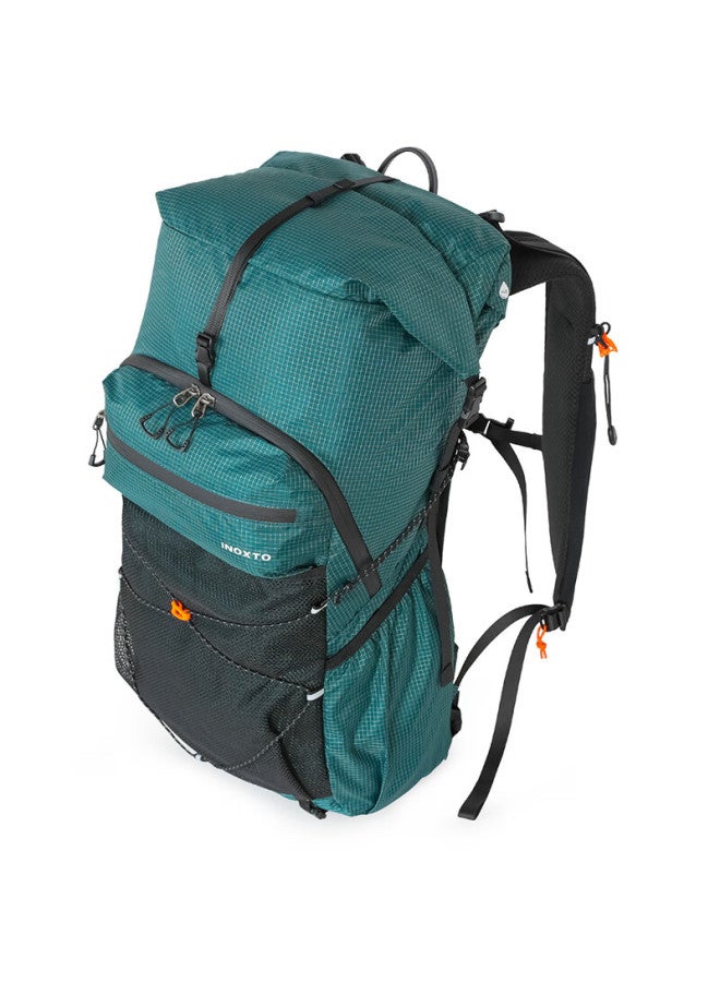 Inoxto 25l Suspension Backpack - Professional Breathable Lightweight Hiking And Mountaineering Travel Essential Backpack 8122 Dark Green - Image 3