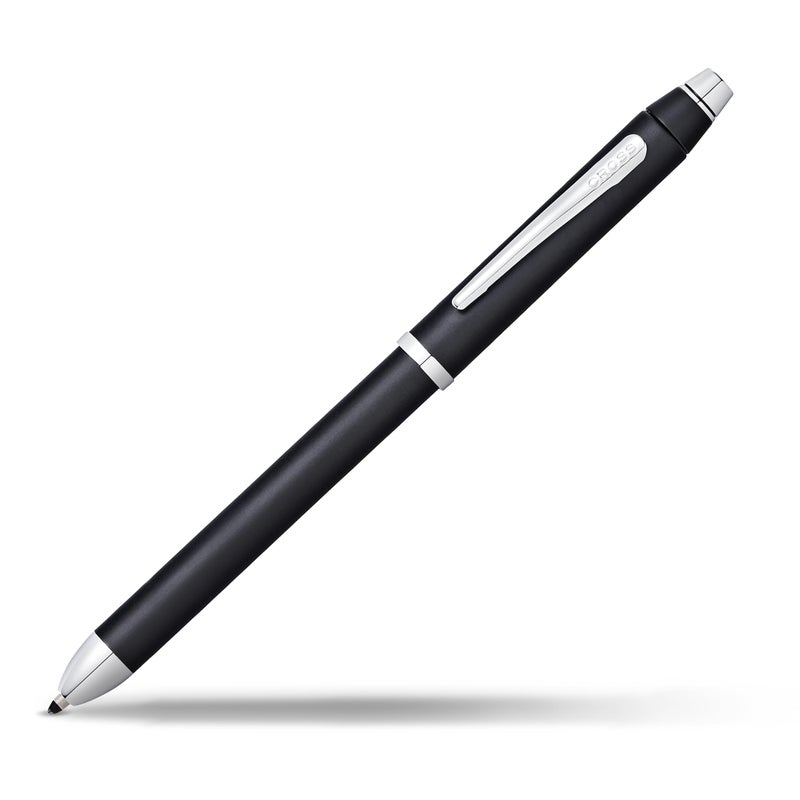 Cross Tech3+ Engraved Refillable Multi-Function Ballpoint Pen with Stylus, Medium Ballpen And Pencil, Includes Premium Gift Box - Satin Black - Image 1