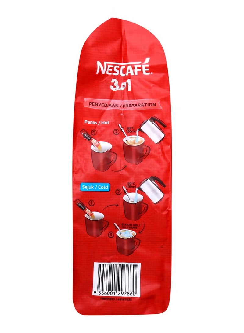 Nescafe 3 in 1 Original Aromatic and Balanced Premix Coffee - 18g X 25 Sticks - Image 2