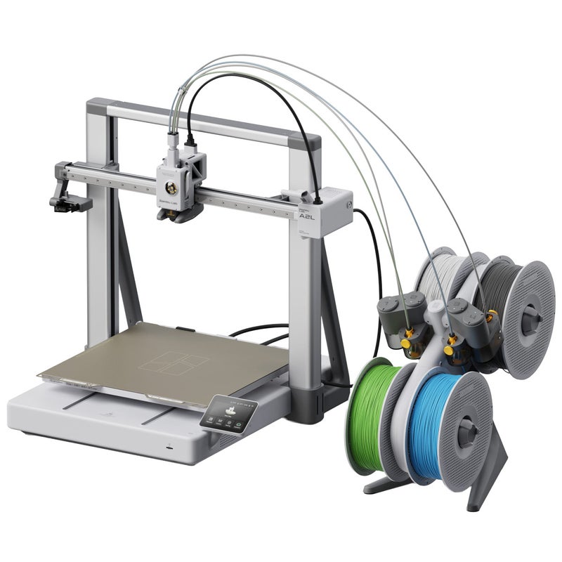 Bambu Lab - 3D Printer A2L-Combo - with AMS Lite (Automatic Material System) Silver - Image 1