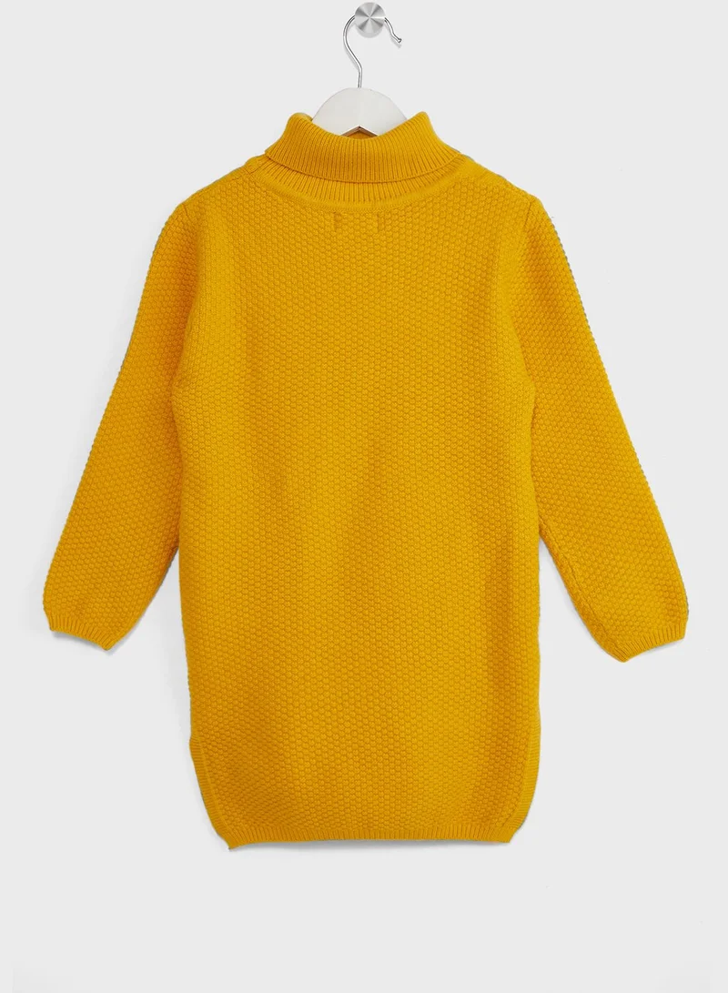 Pinata Girls Turtle Neck Oversize Sweater Dress
