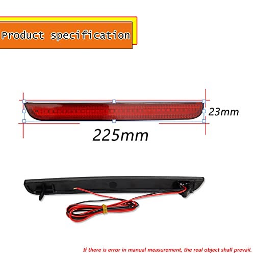 ADIIL Red Lens Tail Brake Running Lamps Red LED Reflector Light Kit Compatible for 2015-2022 Dodge Challenger - Image 4