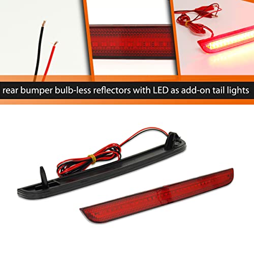 ADIIL Red Lens Tail Brake Running Lamps Red LED Reflector Light Kit Compatible for 2015-2022 Dodge Challenger - Image 3