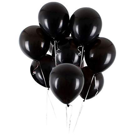 Vail Creations MADE IN INDIA 10inch Metallic Balloons for Birthday Decoration/Anniversary Party Decoration(Black,Pack of 100) - Image 3