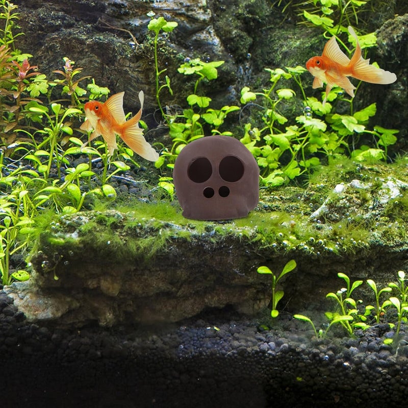 SHINEOFI Aquarium Shrimp Hideout Ceramic Fish Cave Shelter for Breeding and Hiding Small Betta Fish Tank Decor Safe Hiding Spot for Aquatic Pets - Image 5