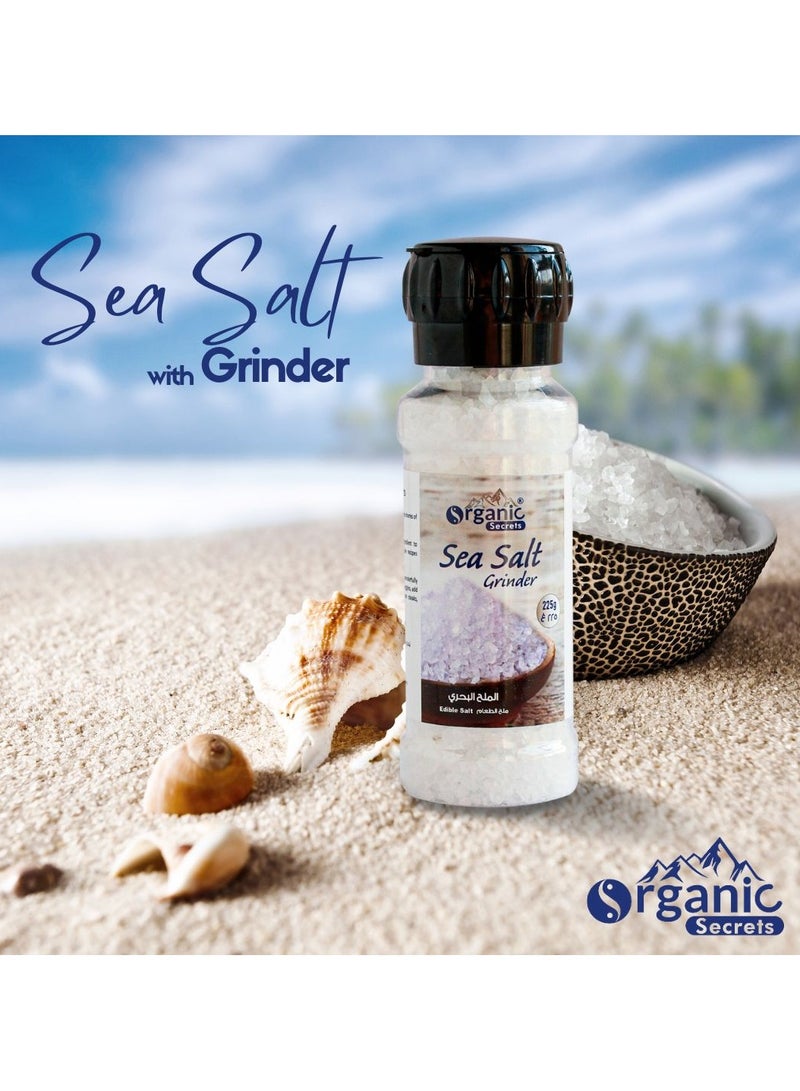 Organic Secrets Sea Salt Coarse by Organic Secrets  - 225G Grinder - Image 2