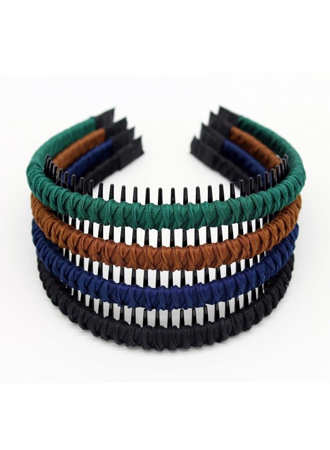 JOBAND Women's Fashion Headbands Hair Accessories for Women Non-slip Braided hair bands Comfy tooth comb Hair Hoop (4 color) - Image 1