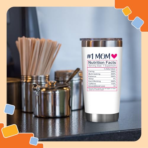NewEleven Gifts For Mom - Birthday Gifts For Mom From Daughter, Son, Kids, Husband - Wife Gift - Unique Present Ideas For Mother, Mother In Law, New Mama, Wife - 20 Oz Tumbler - Image 4