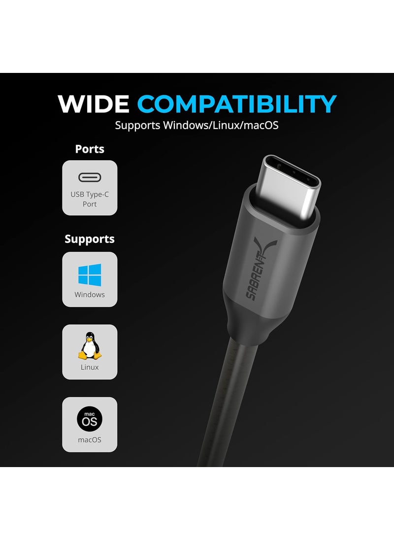 SABRENT SABRENT USBC to DB9 Serial RS232 Adapter Cable 3FT Prolific PL2303GS Chipset USB 20 1bps12Mbps Baud Rate for POS Terminals Modems GPS Industrial Devices CBD9C3  - Image 4