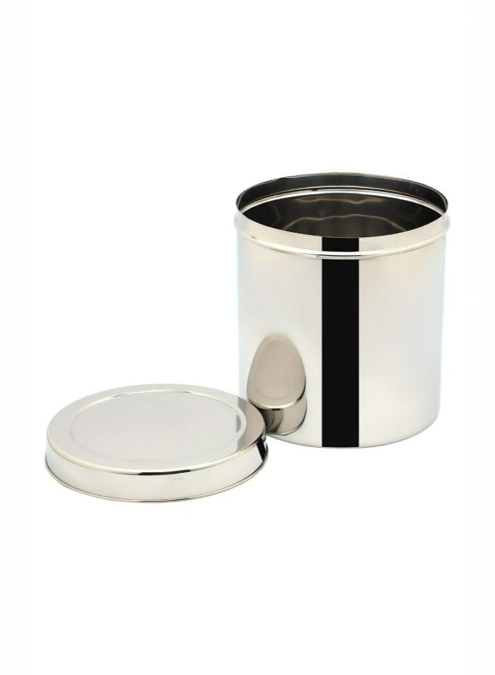 Ayda صندوق تخزين من الفولاذ المقاوم للصدأ سعة 16 لتر مع غطاء محكم 27 سم عرض × 34 سم ارتفاع - Image 3