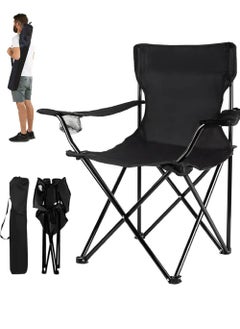 Rock Pow Portable Camping Chairs Enjoy The Outdoors with a Versatile Folding Chair Sports Chair Outdoor Chair & Lawn Chair Lightweight Camping Chair with Arm Cup Holder  - Image 1