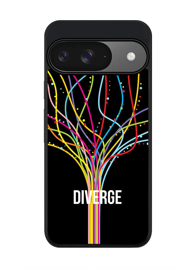 Stylizedd For Google Pixel 9 Case,Slim fit Camera Protection, Shockproof Thin Phone cover - Diverge (Black) - Image 1