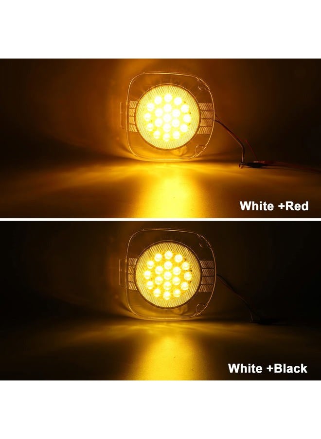 Partsam Pair 19 Amber LED Front Turn Signal Lights Corner Lamps Clear Lens Replacement for Freightliner Century Class 1996-2010, Driver Side and Passenger Side - Image 3