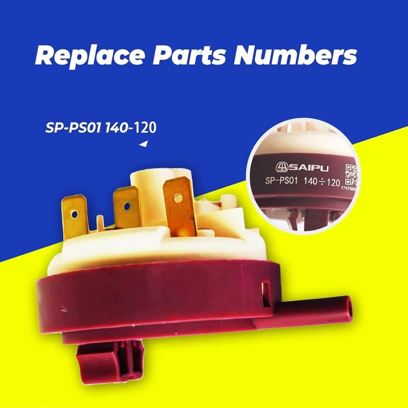 Dishwasher Water Level Sensor SAIPU SP-PS01 Universal Replacement Pressure Switch Controller - Image 3