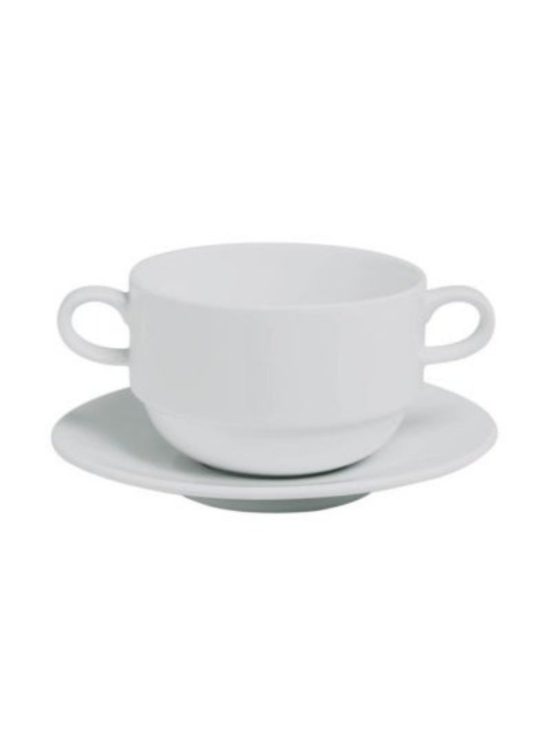 Top Pick - Simple Plus Stackable Soup Cup Handled 350Cc (11 3/4Oz) - Image 1