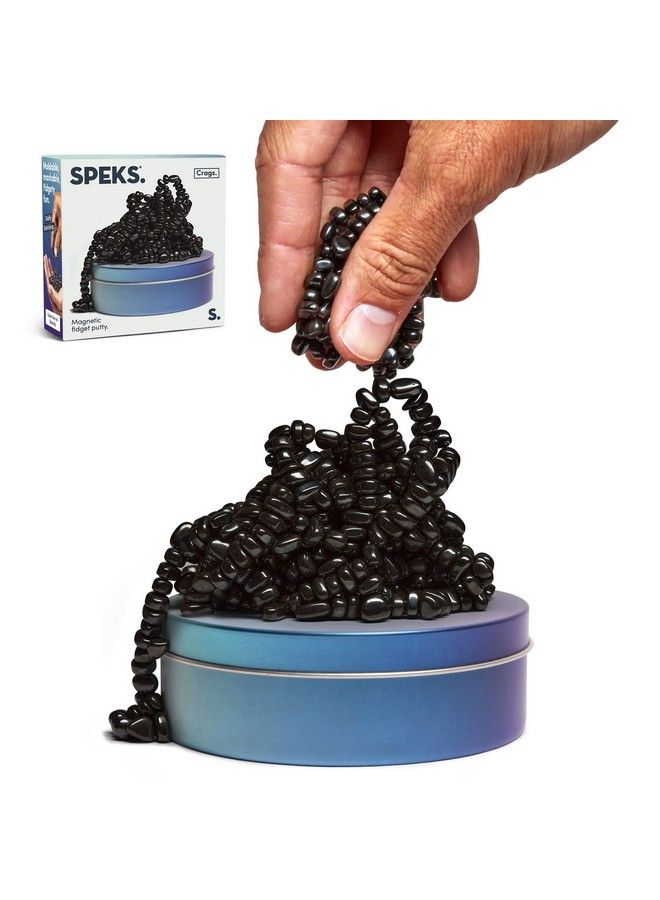 Speks Crags Ferrite Putty Over 500 Ferrite Stones In A Matte Metal Tin Seriously Satisfying Fidget Toys For Adults And Desk Toys For Office Blue Gradient 300G - Image 2