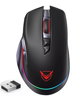 PC255A Wireless & Wired RGB Gaming Mouse - Optical Sensor 10.000 DPI - Polling Rate 1000Hz - 8 Programmable Buttons - Rechargeable battery