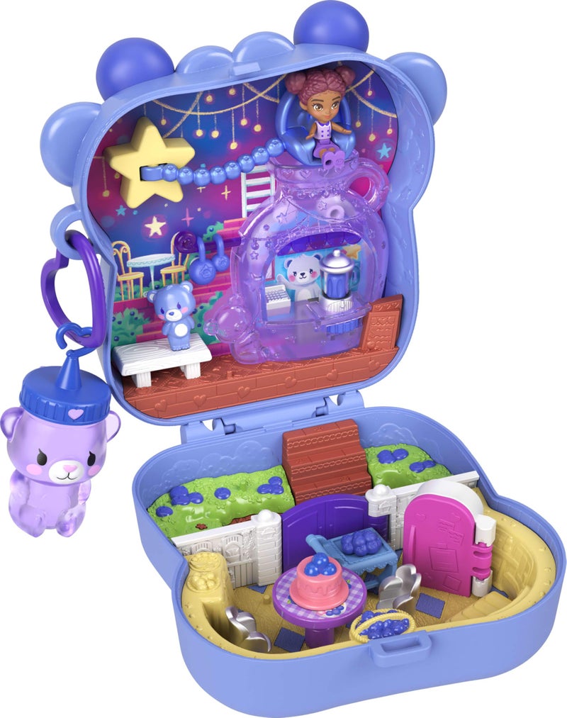 Polly Pocket Dolls and Playset, Blueberry Besties Compact, Travel Toy with 1 Micro Doll, Pet, Fruit Themed Accessories - Image 5