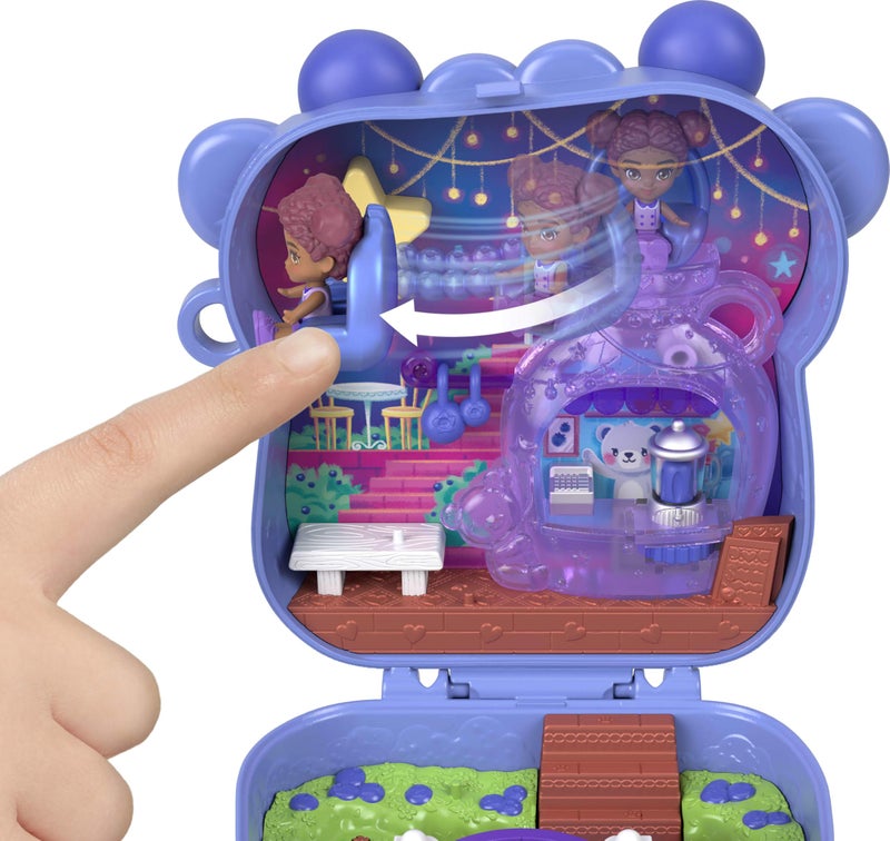 Polly Pocket Dolls and Playset, Blueberry Besties Compact, Travel Toy with 1 Micro Doll, Pet, Fruit Themed Accessories - Image 3