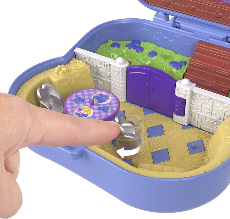 Polly Pocket Dolls and Playset, Blueberry Besties Compact, Travel Toy with 1 Micro Doll, Pet, Fruit Themed Accessories - Image 2