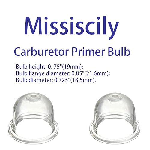 Missiscily 4-Pack 0057003 0057004 Carburetor Primer Bulb Replacement for Homelite Echo Stihl Robi Zama Primer Pouland 561635001 A01195A 0058001 12538108660 - Image 2