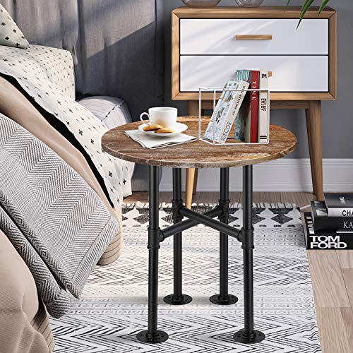 Licperron Coffee Table Legs, Industrial Metal Table Legs, Black Pipe Table Legs for Coffee Desk Furniture, 19.6 Inch, 2 Pack - Image 5