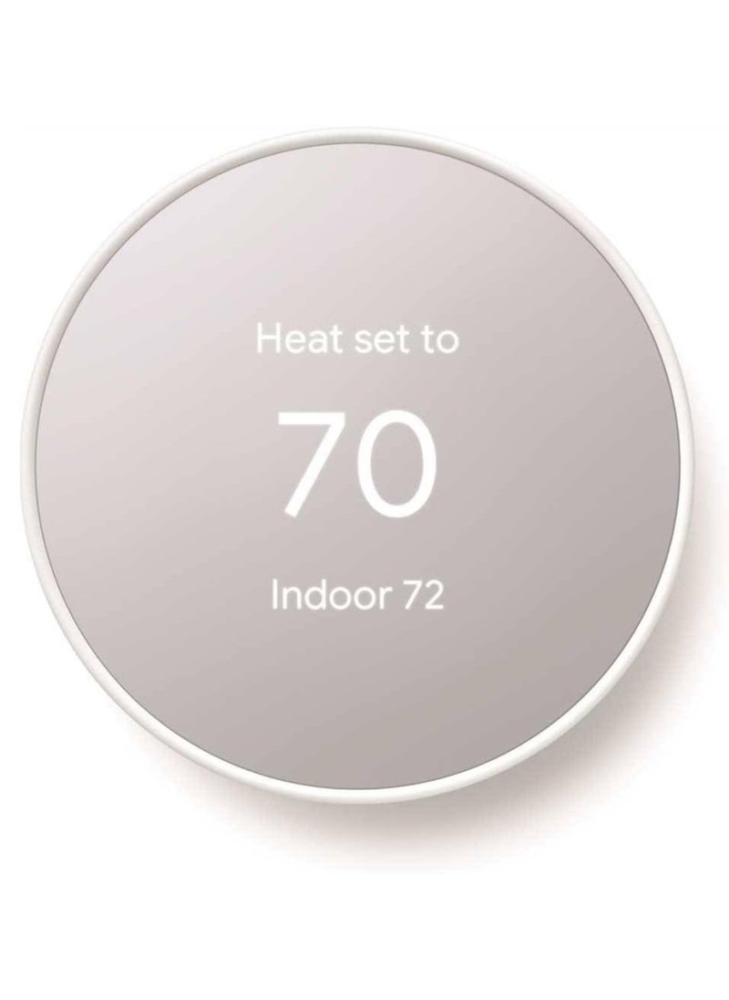 Google - Nest Thermostat 4th Gen Smart Programmable Wi-Fi Snow GA01334-US - Image 1