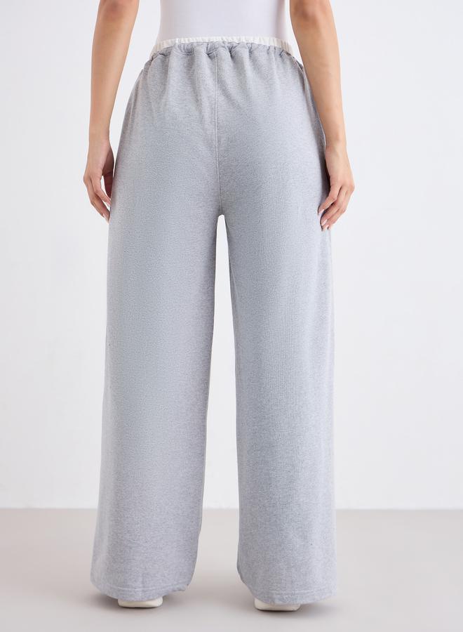 ستايلي جوغر بأرجل واسعة وأربطة - Image 4