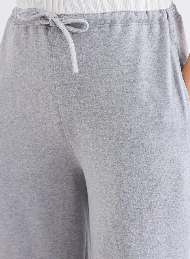 ستايلي جوغر بأرجل واسعة وأربطة - Image 3