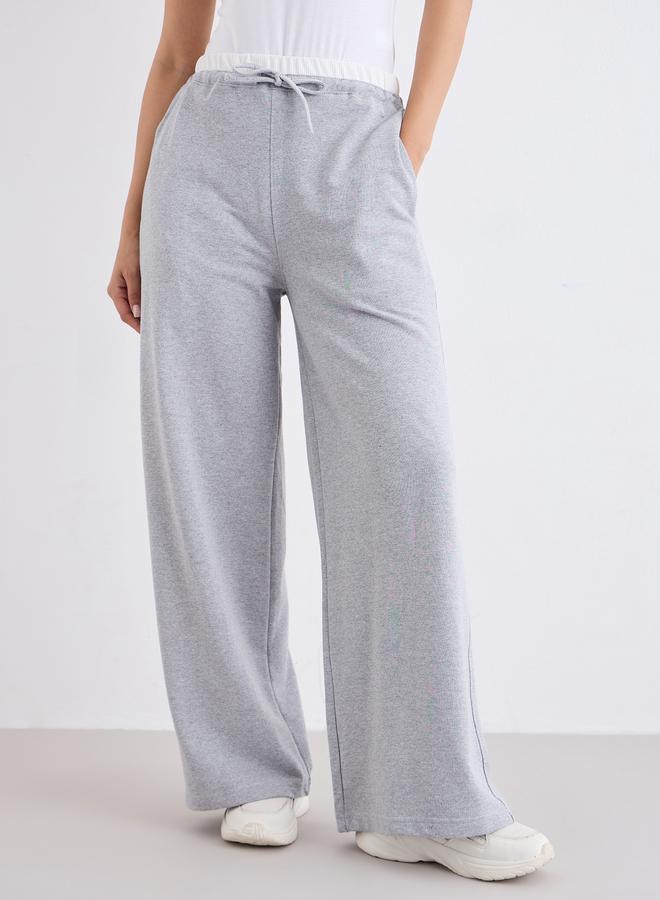 ستايلي جوغر بأرجل واسعة وأربطة - Image 2