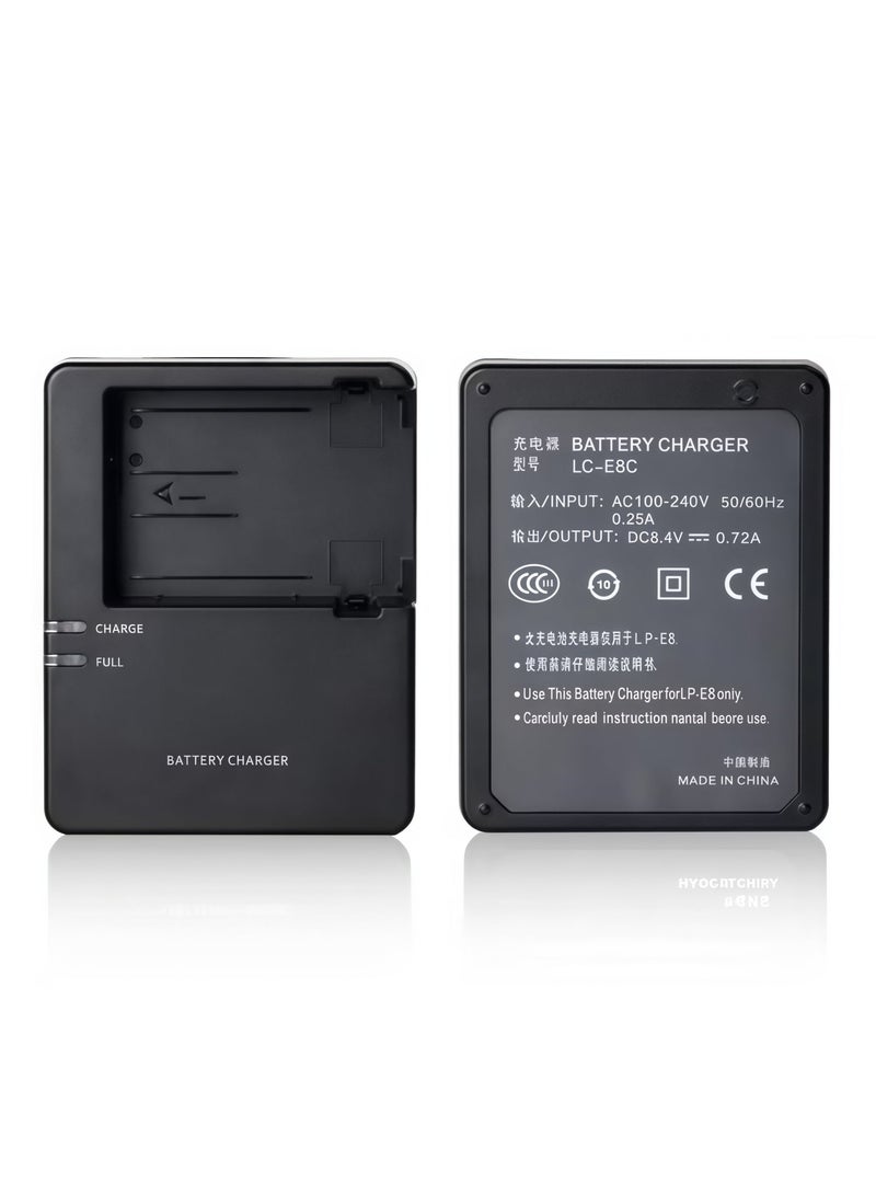 BlueHole LC-E8 Charger LP-E8 Battery Suitable for Canon 550D/600D/650D/700D Canon Kiss X4/X5/X6i/X7i Cameras - Image 4