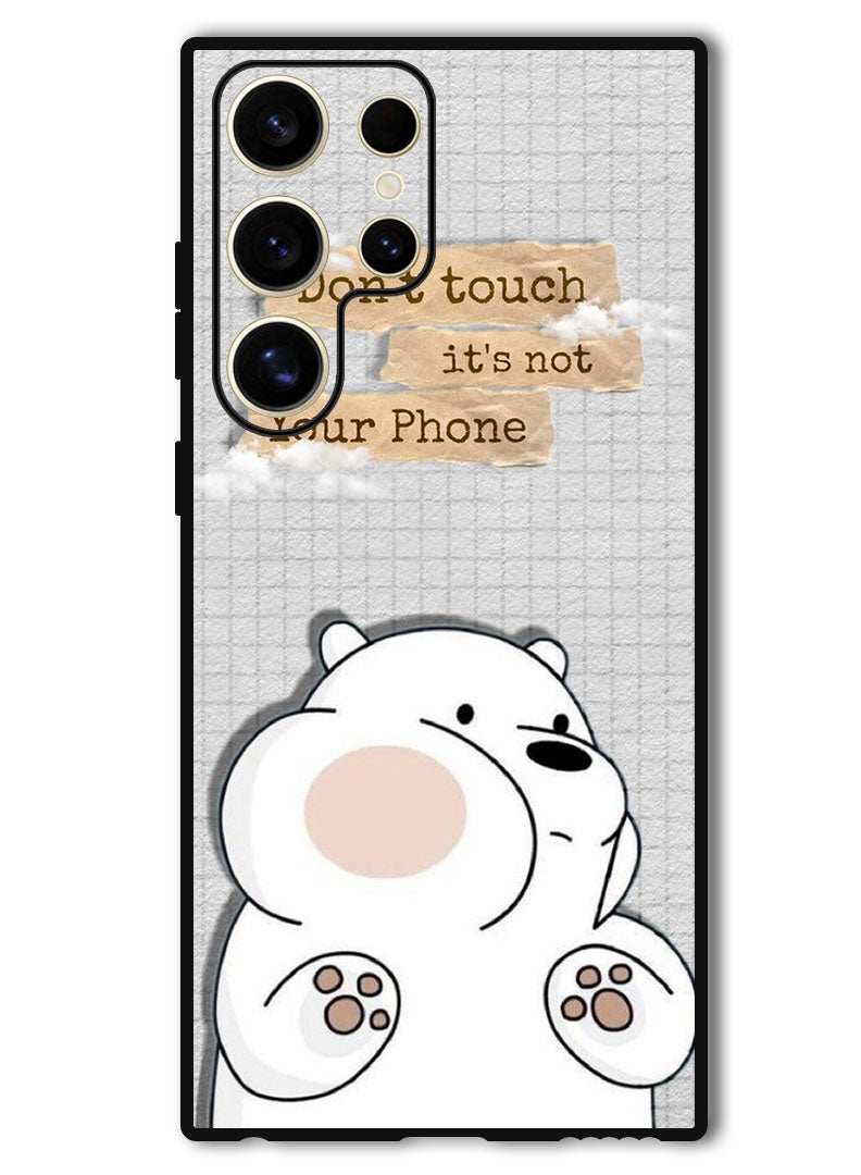 Theodor Protective Case Anti Scratch Shock Proof Bumper Cover For Samsung Galaxy S24 Ultra Dont touch (3) - Image 1