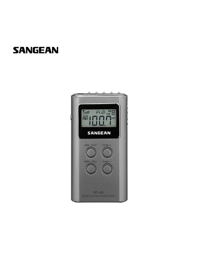 SANGEAN راديو إنجليزي مصغر من نوع Dt-123 بتقنية أشباه الموصلات لأربعة وستة مستويات لكبار السن - Image 5