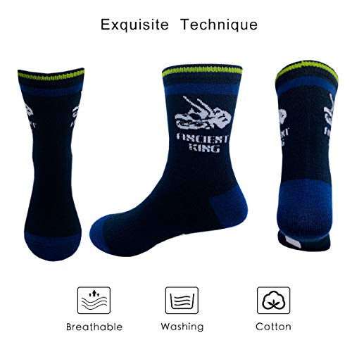 Cczmfeas Kids Boys Cartoon Dinosaurs Pattern Sport Socks 10 Pairs (8-12 years, Dinosaurs 2) - Image 3