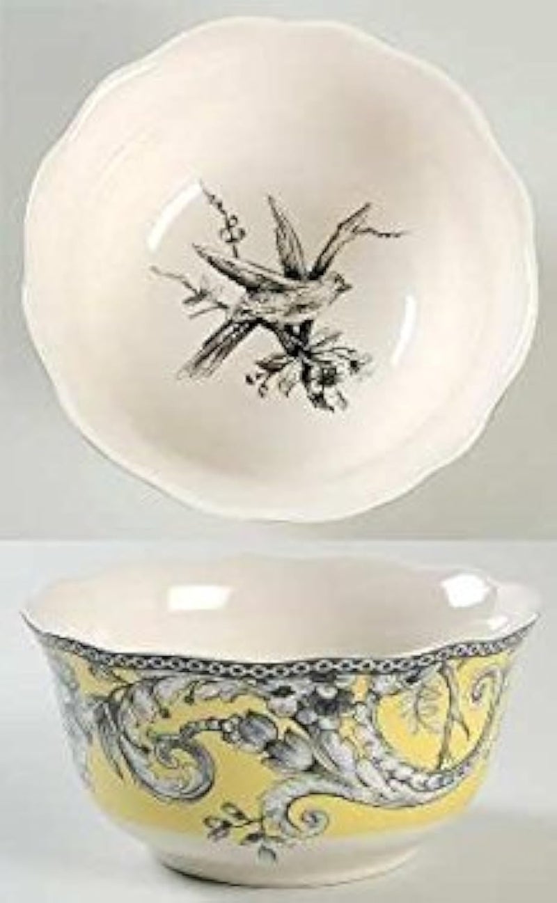 222 Fifth Adelaide Yellow Cerealsoup Bowl Replacement  55 1
