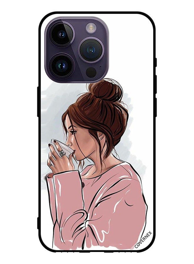 Covernex Protective Case Cover For Apple iPhone 14 Pro Drinking Tea - Image 1