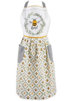 DII Women'S Spring And Summer Apron Collection Adjustable Two Large Pockets And Extra Long Ties One Size Fits Most Sweet Bee  - Image 1