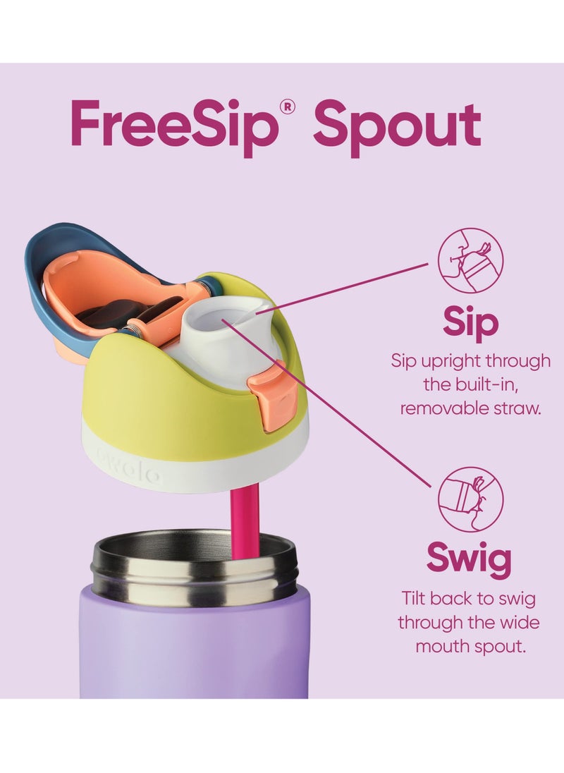 Owala Owala FreeSip Insulated Stainless Steel Water Bottle with Straw for Sports, Travel, and School BPA-Free Sports Water Bottle, 32 oz, Shy Marshmallow  - Image 2