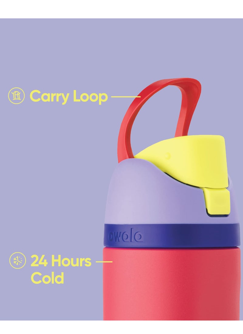Owala Owala FreeSip Insulated Stainless Steel Water Bottle with Straw for Sports, Travel, and School BPA-Free Sports Water Bottle, 32 oz, Shy Marshmallow  - Image 4