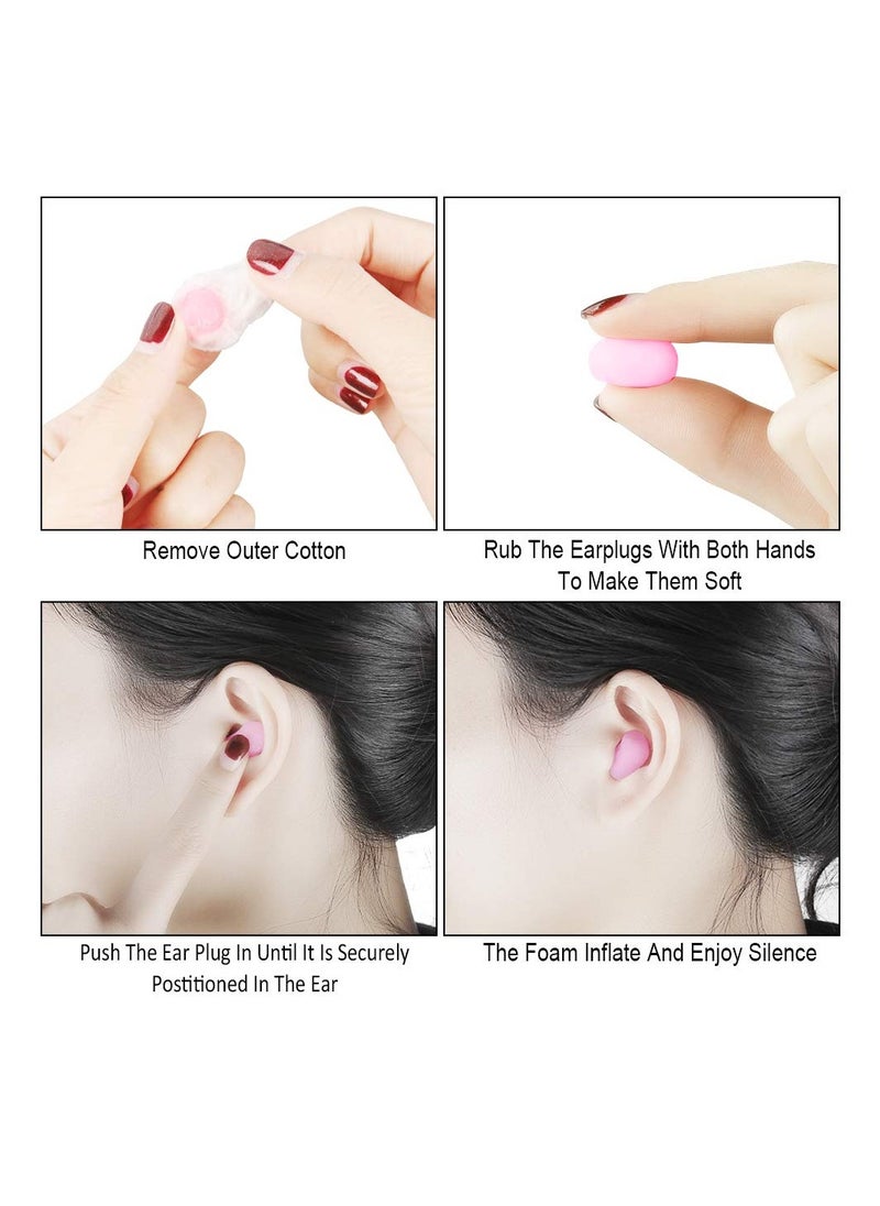 KASTWAVE - 24 Pairs Wax Ear Plugs for Sleeping Noise Cancelling Reusable Wax Earplugs for Swimming Cotton Wool Ear Plugs Ear Plugs for Sleep - Image 1