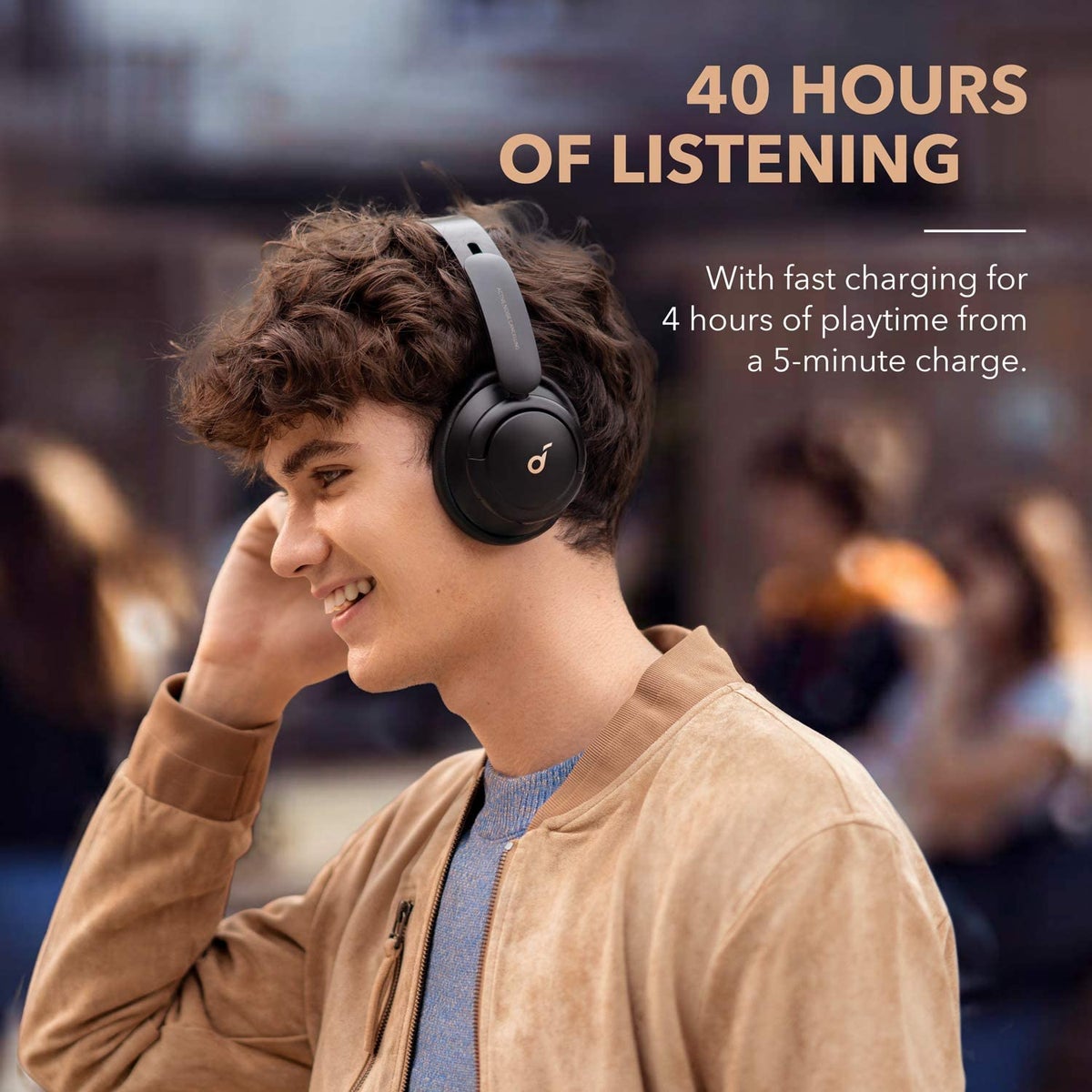 Soundcore Q30 by Anker Hybrid Active Noise Cancelling Headphones with Travel Pouch - Black