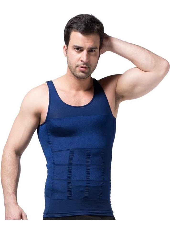 ناكسوس قميص داخلي رجالي من NAKXUS لتنحيف الجسم، قميص رياضي ضاغط، قميص داخلي لتنحيف الجسم، قميص داخلي لشد عضلات البطن - Image 1