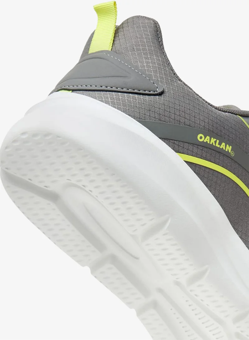 Oaklan by Shoexpress GREY Men Mesh Sports Shoes with Lace-Up Closure for Men | Best Price UAE