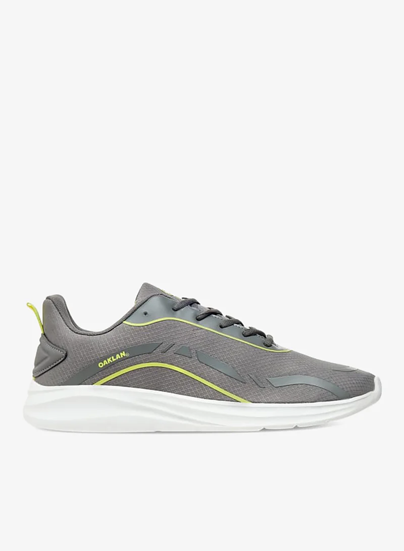 Oaklan by Shoexpress GREY Men Mesh Sports Shoes with Lace-Up Closure for Men | Best Price UAE