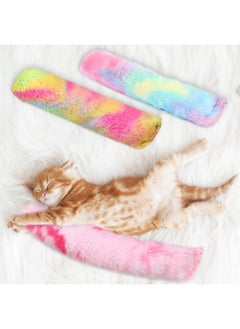 Civaner 6 Pcs Catnip Toys Interactive Cat Kicker Toy Plush Fabric Cat Kick Toy Sticks Chasing Chewing Exercising Catnip Filled Cat Toys Cat Chew Toy For Puppy Kitty (Candy Color, 10.6 Inch)  - Image 4